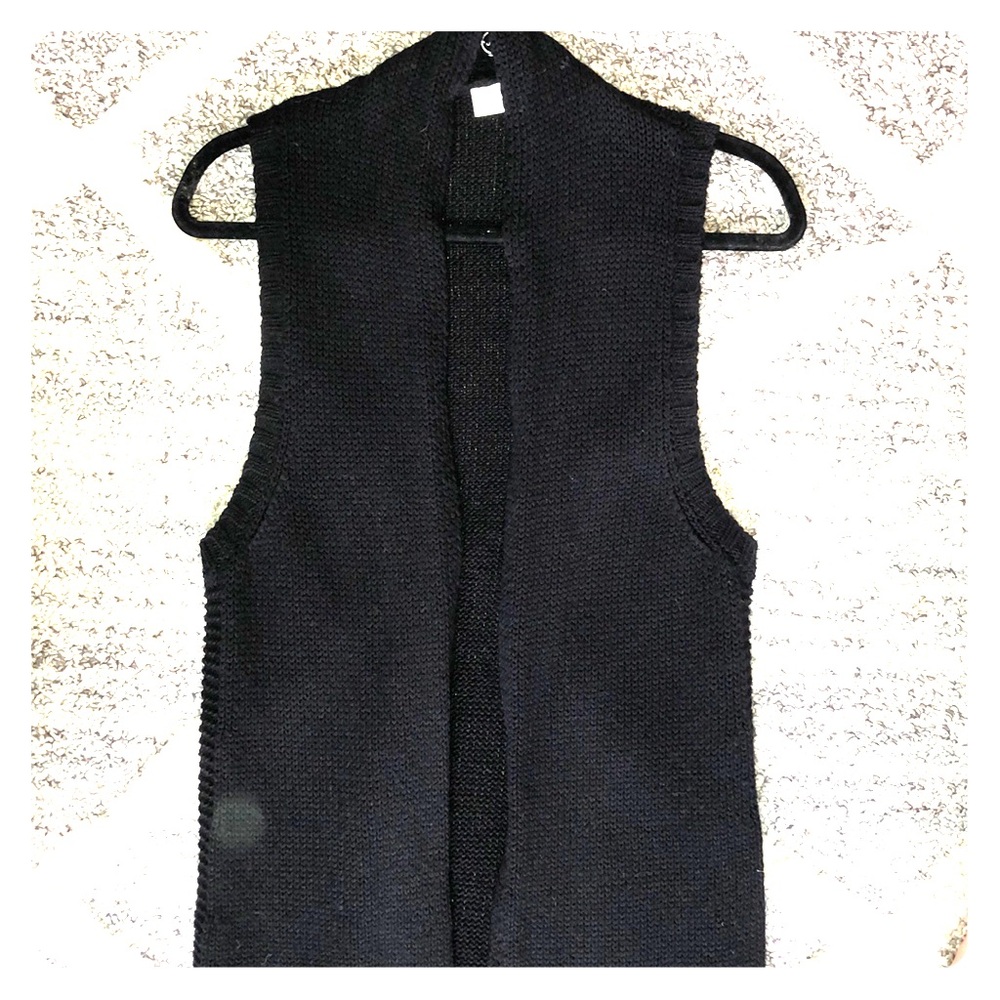 cable knit tunic/vest- calf length